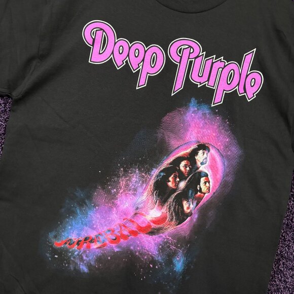 Deep Purple Fireball Album Cover Heavy Metal Band T-Shirt L - Picture 4 of 4